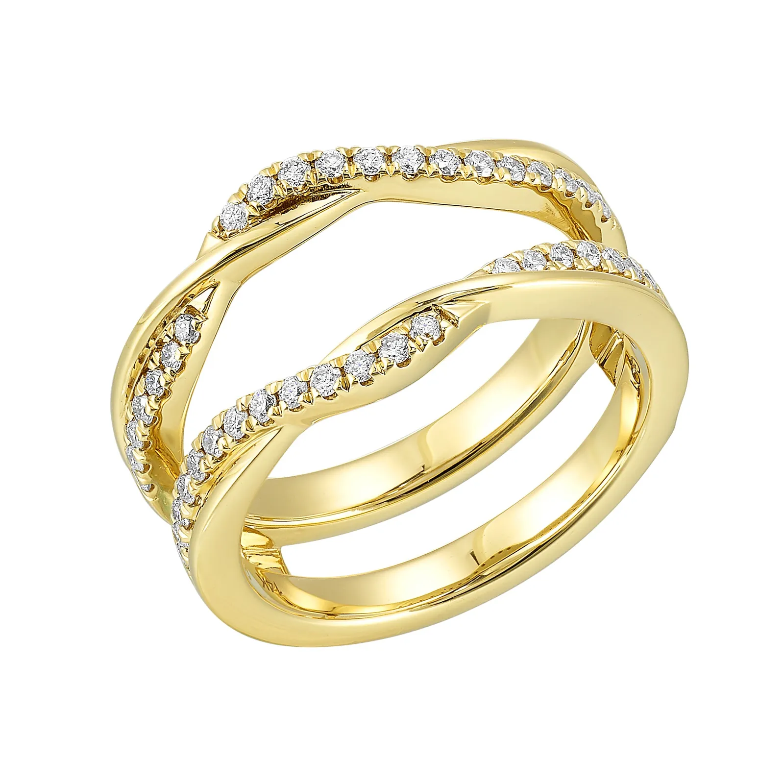 14Kt Yellow Gold Diamond 1/3Ctw Ring view 2