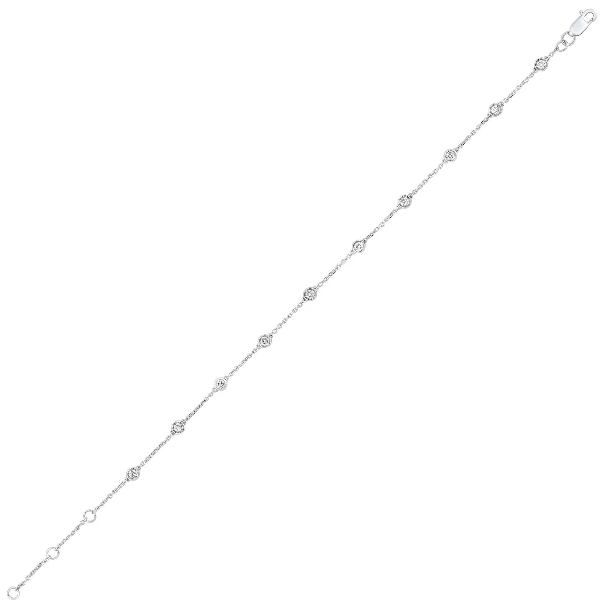 14Kt White Gold Diamond 1/2Ctw Bracelet