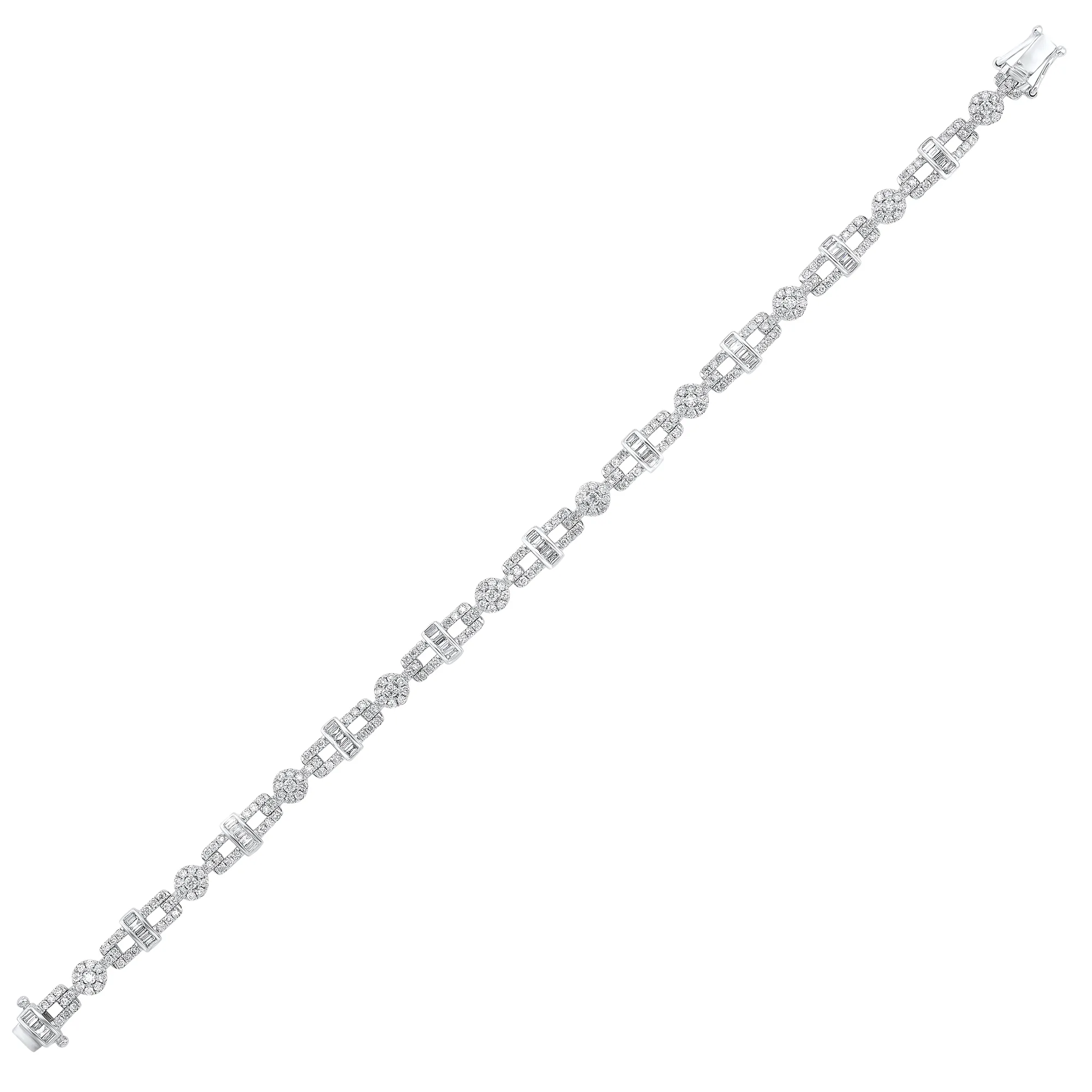 14Kt White Gold Diamond 2Ctw Bracelet