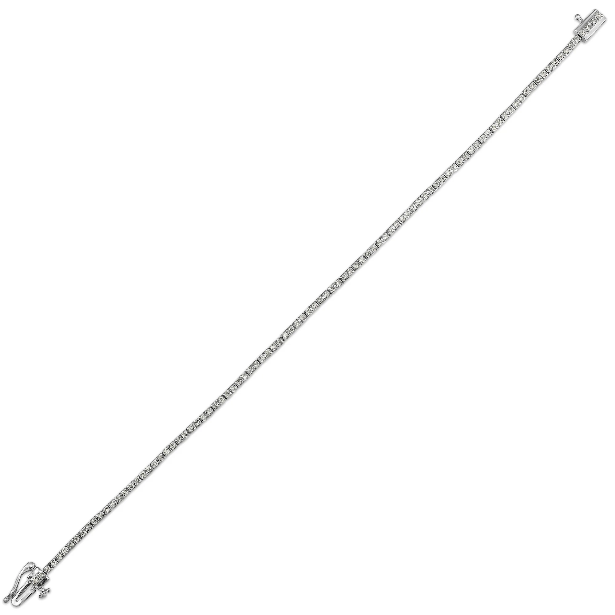 14Kt White Gold Diamond 1Ctw Bracelet