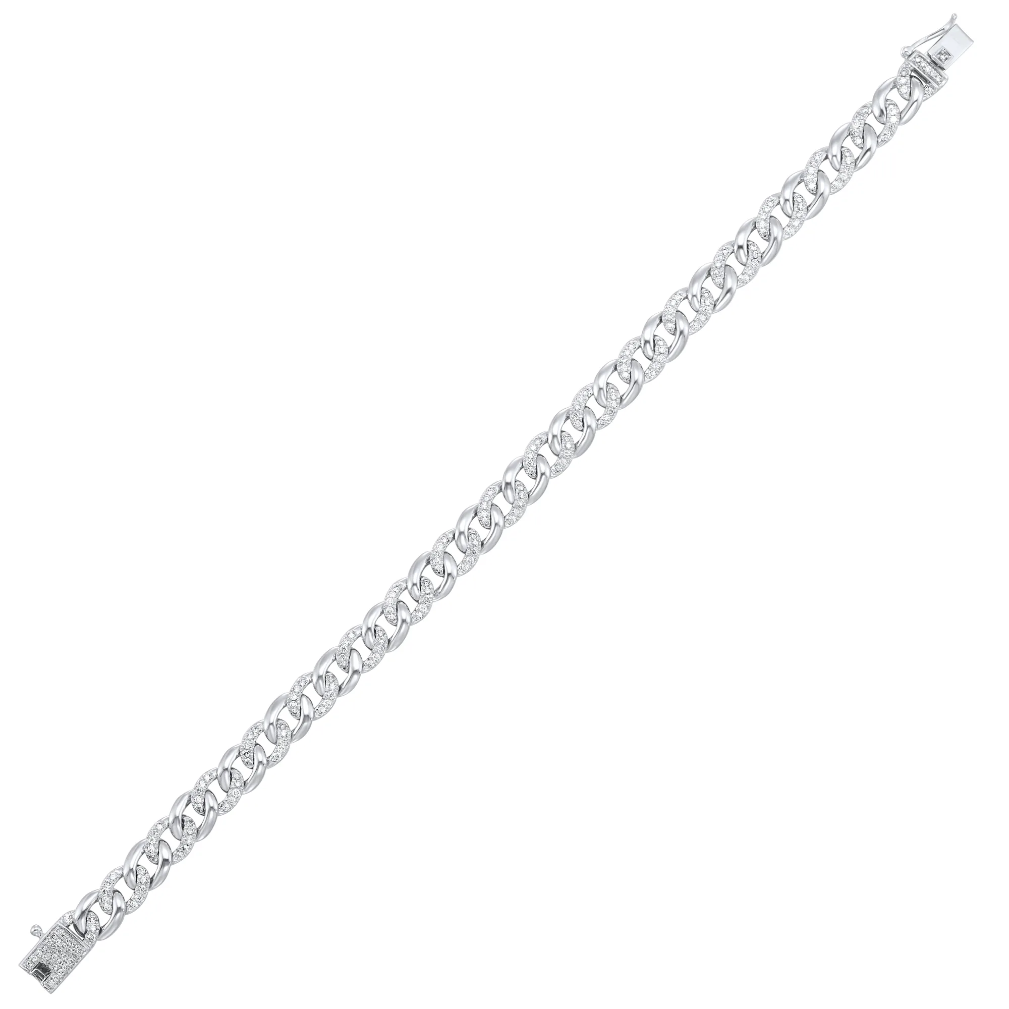Diamond tennis bracelet in 14KW, 1 1/2CTW-pure, fluid brilliance made to sell