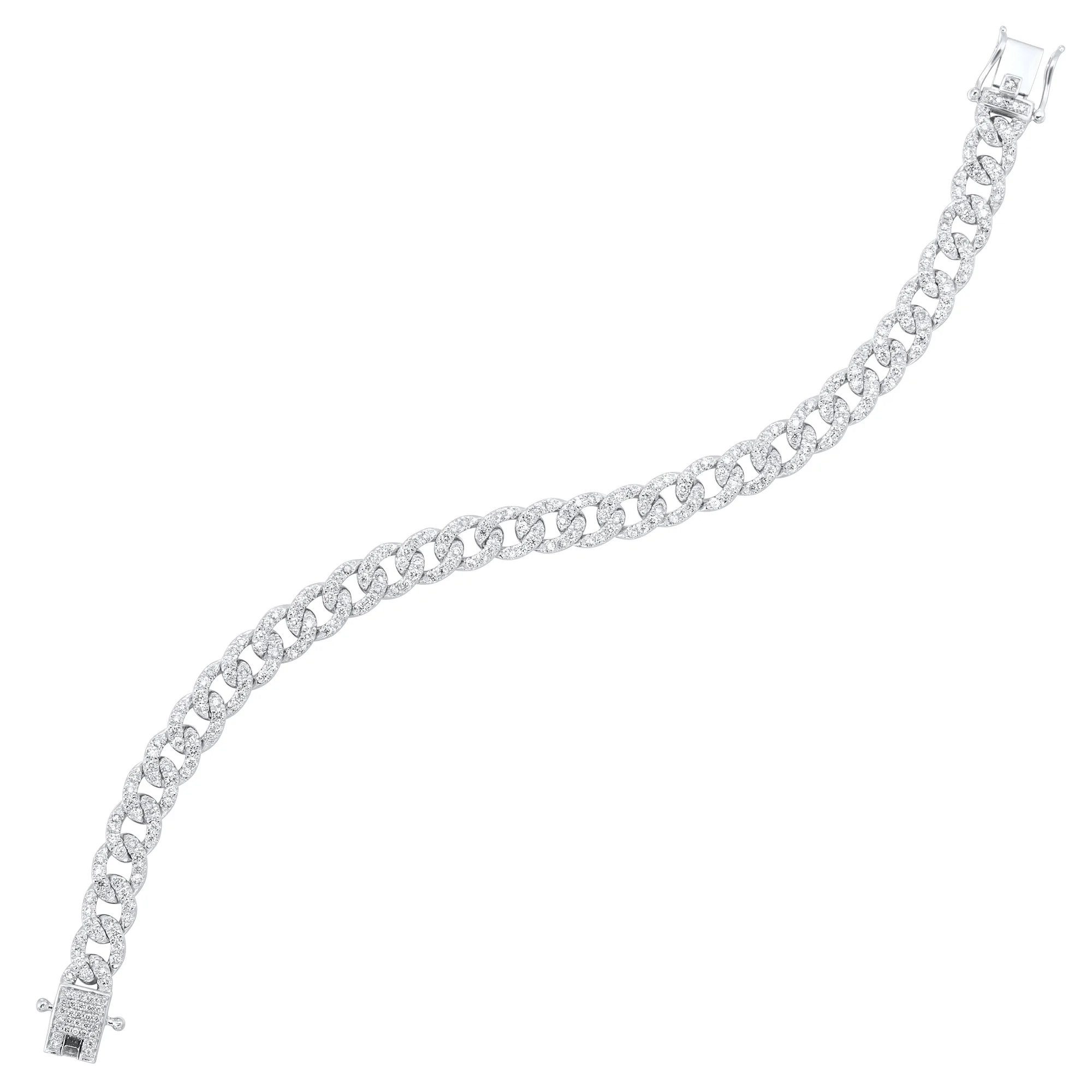 14Kt White Gold Diamond 2 1/2Ctw Bracelet view 2