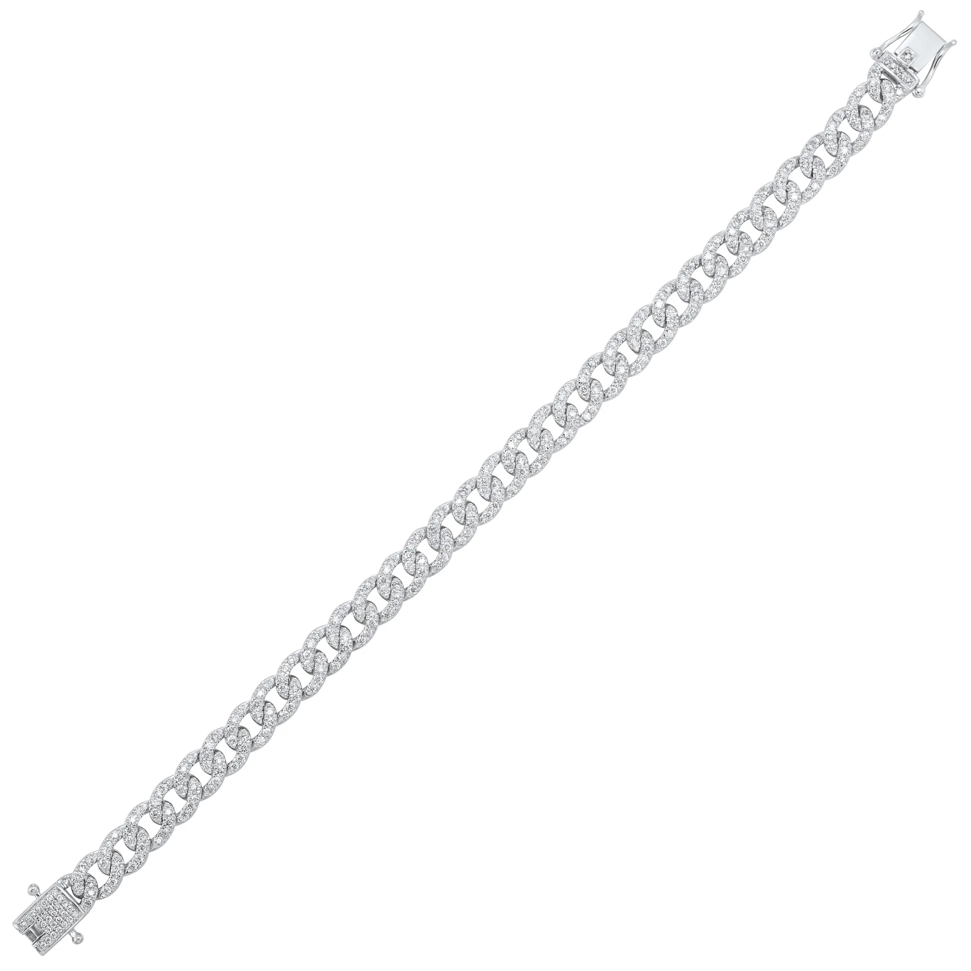 14Kt White Gold Diamond 2 1/2Ctw Bracelet