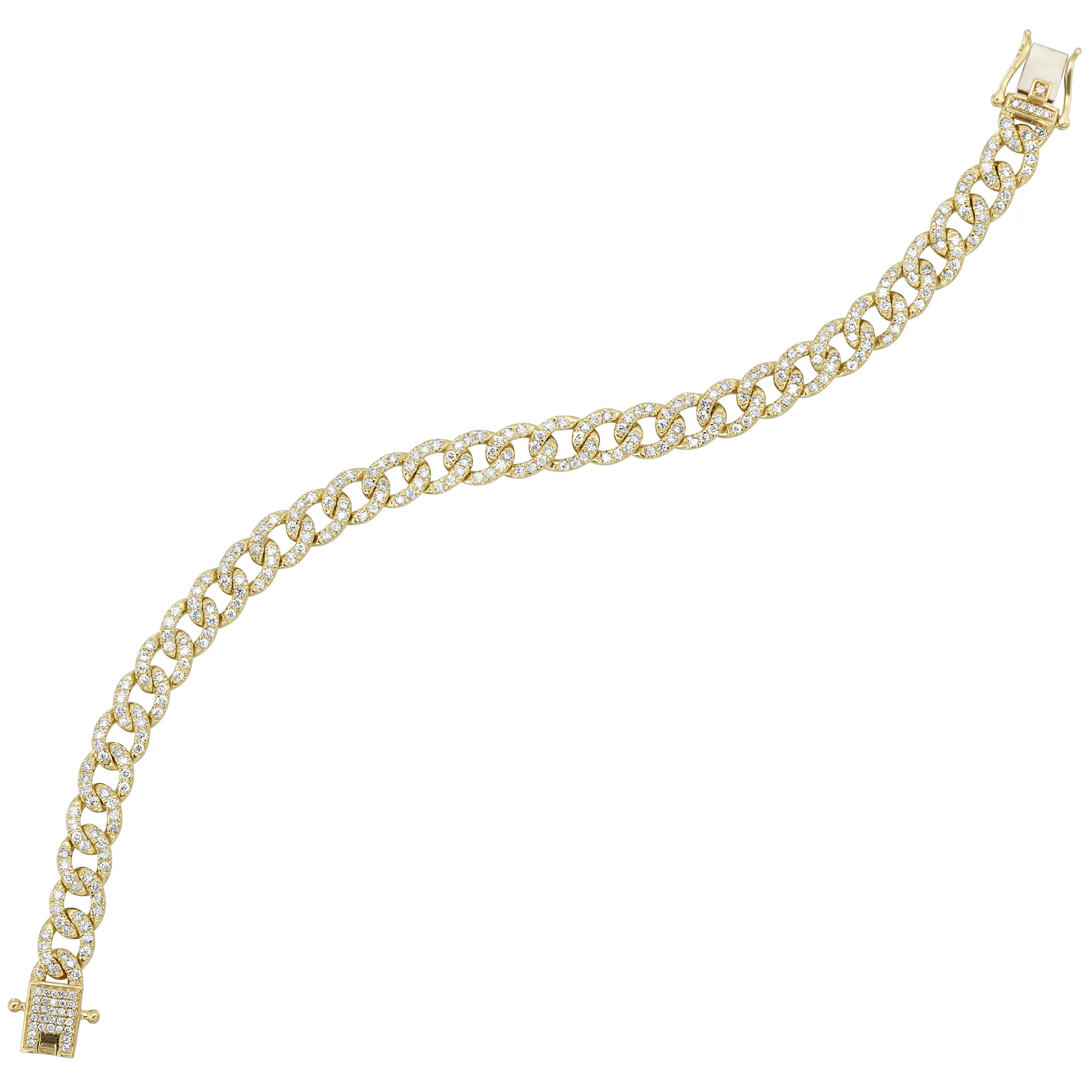 14KY diamond tennis bracelet, 2 1/2CTW-luxurious yellow gold brilliance, flexible wear, and consistently high-margin sales. view 2