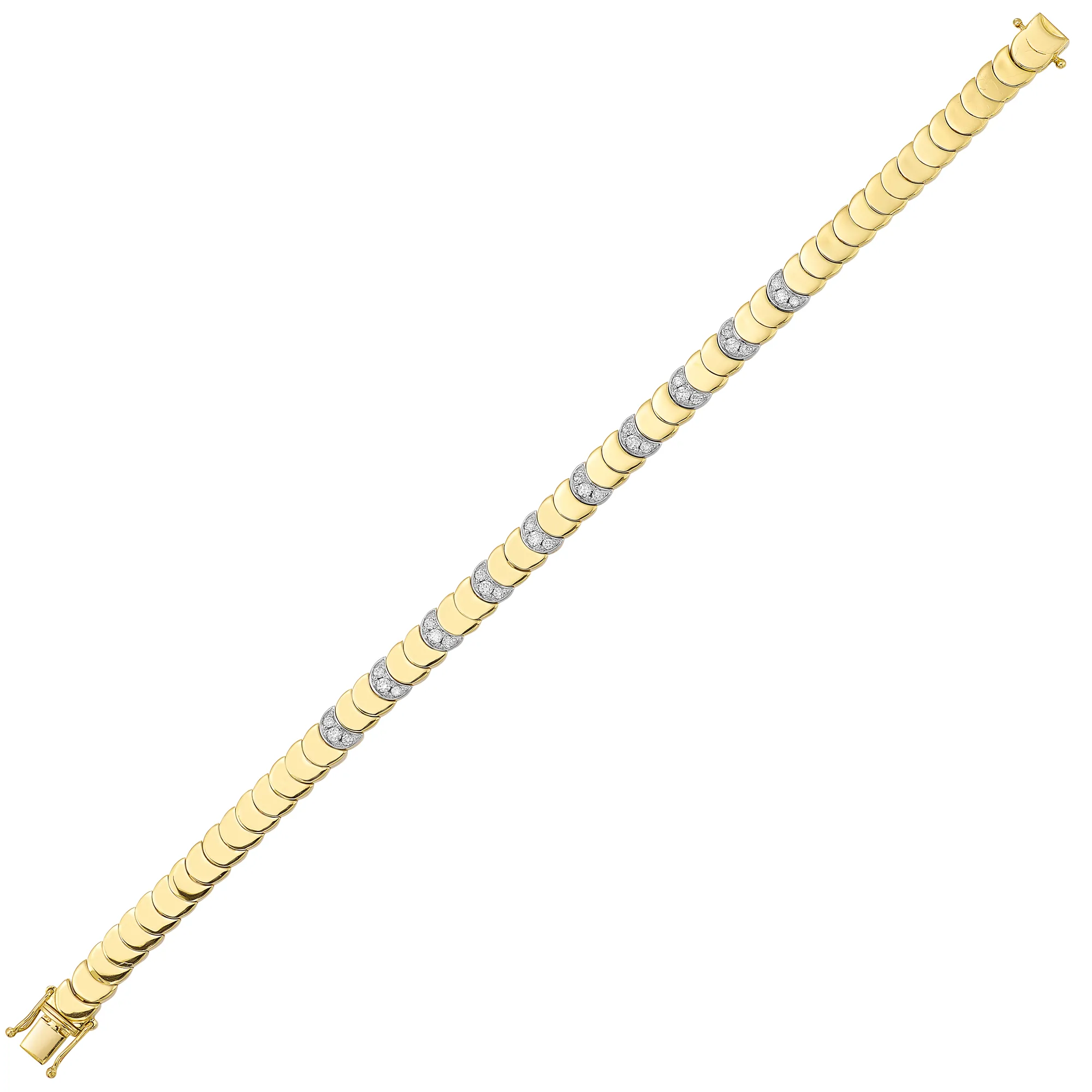 14Kt Yellow Gold Diamond 1/2Ctw Bracelet view 2