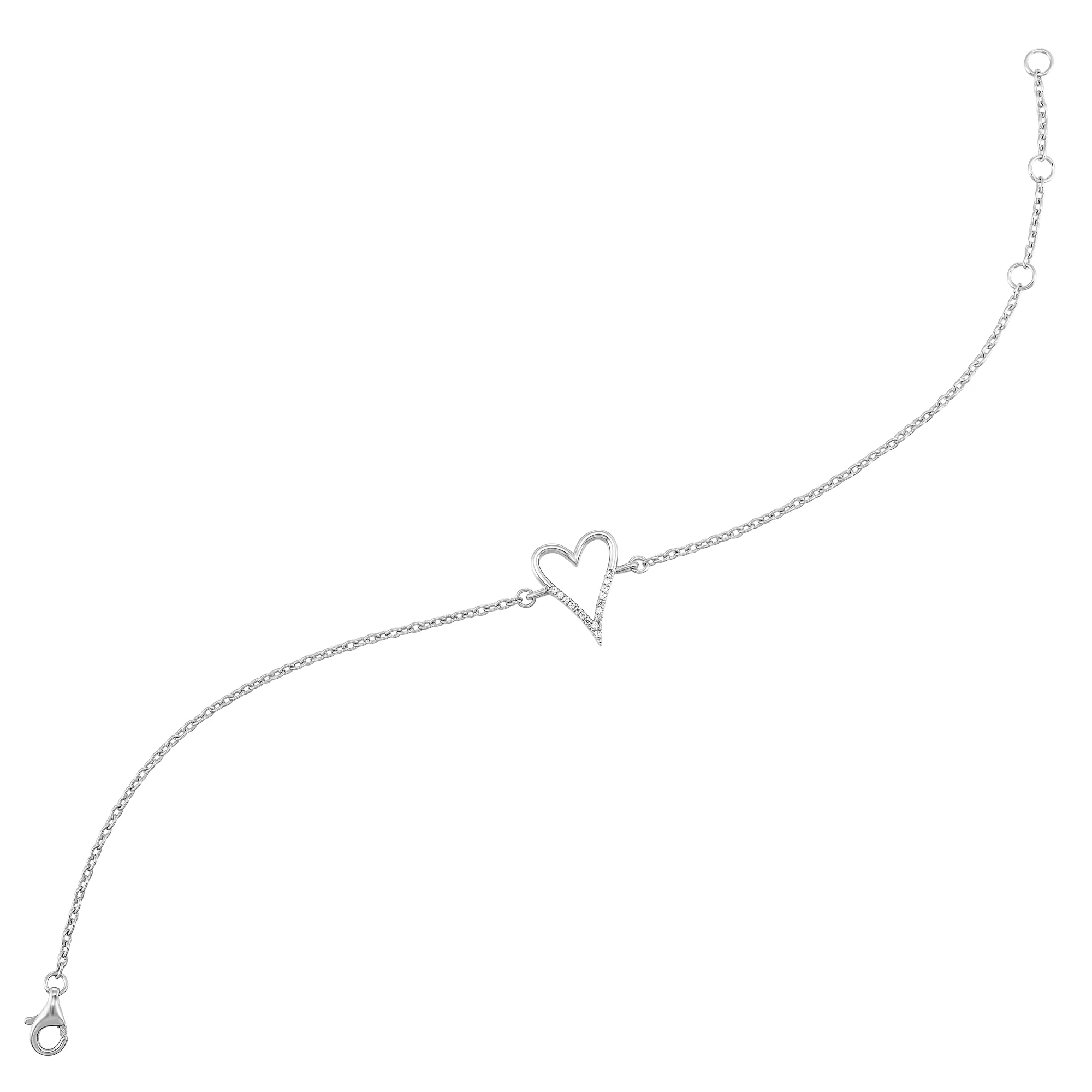 Silver Diamond 1/20Ctw Bracelet view 3