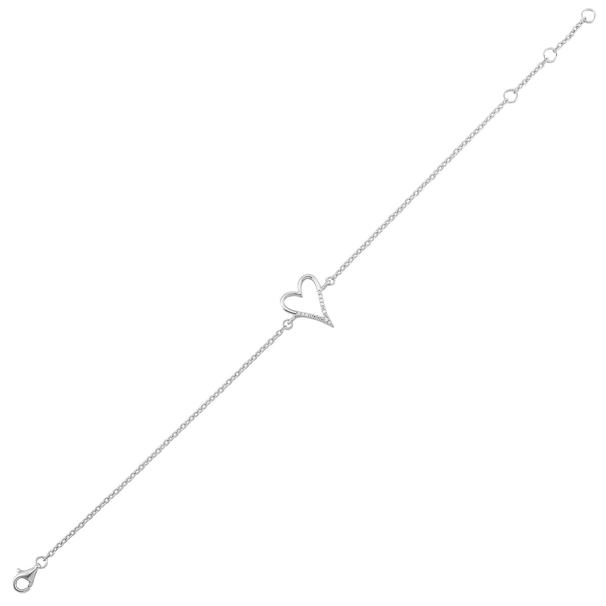 Silver Diamond 1/20Ctw Bracelet