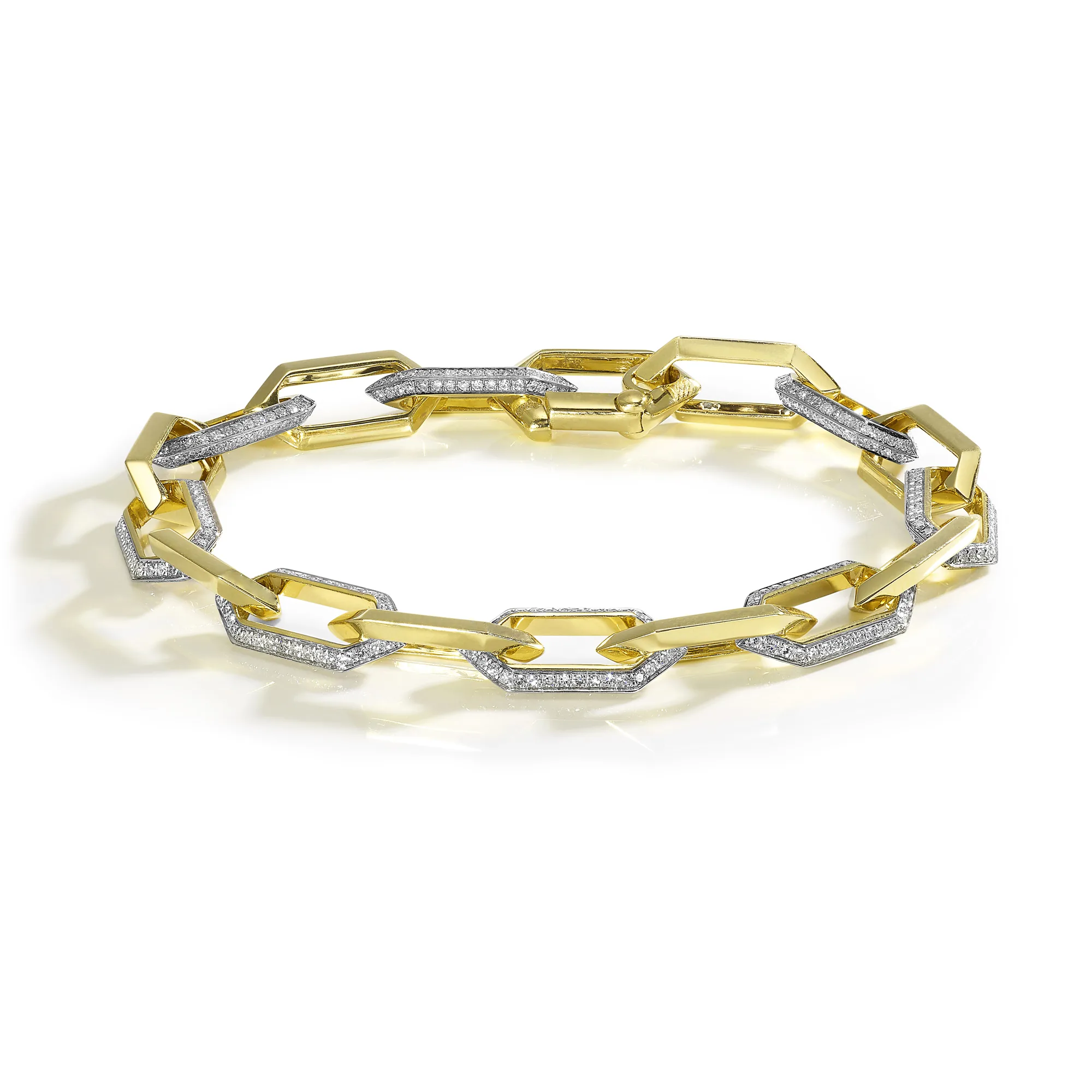 14Kt Yellow Gold Diamond 1 1/2Ctw Bracelet view 2