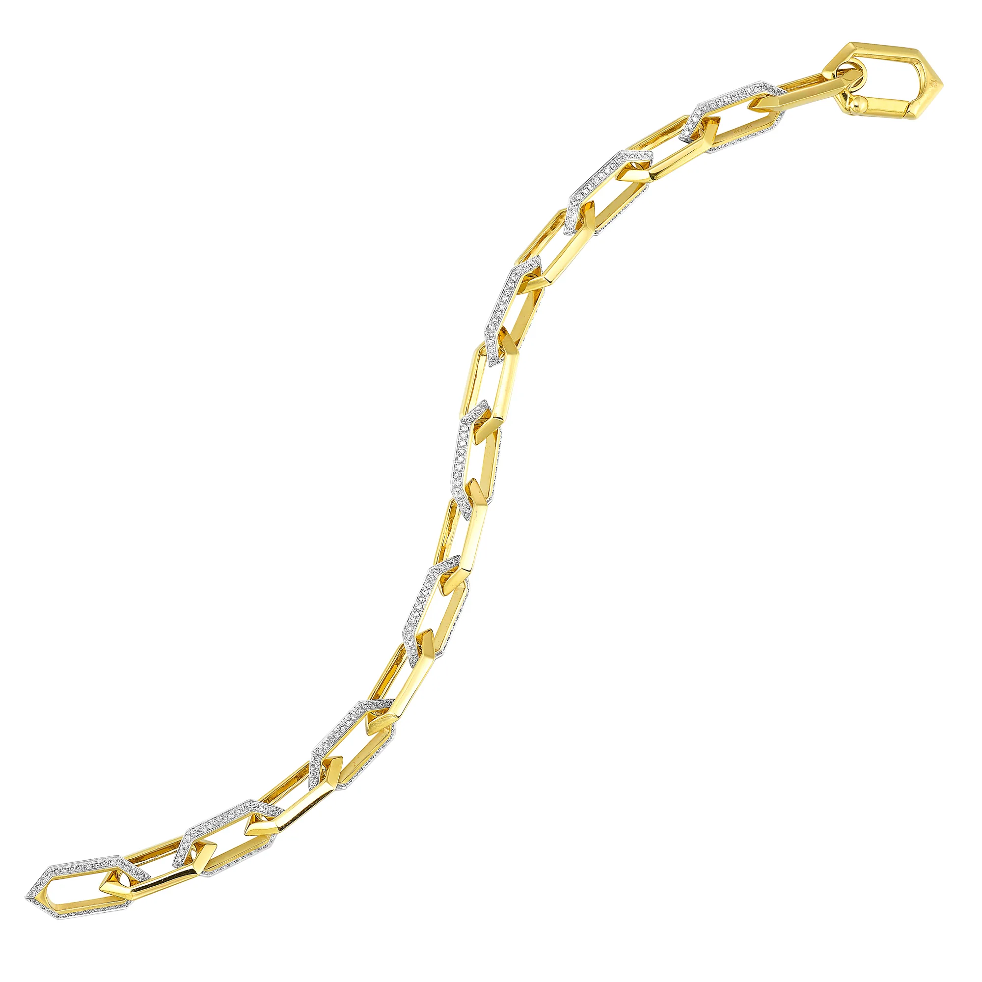 14Kt Yellow Gold Diamond 1 1/2Ctw Bracelet view 3