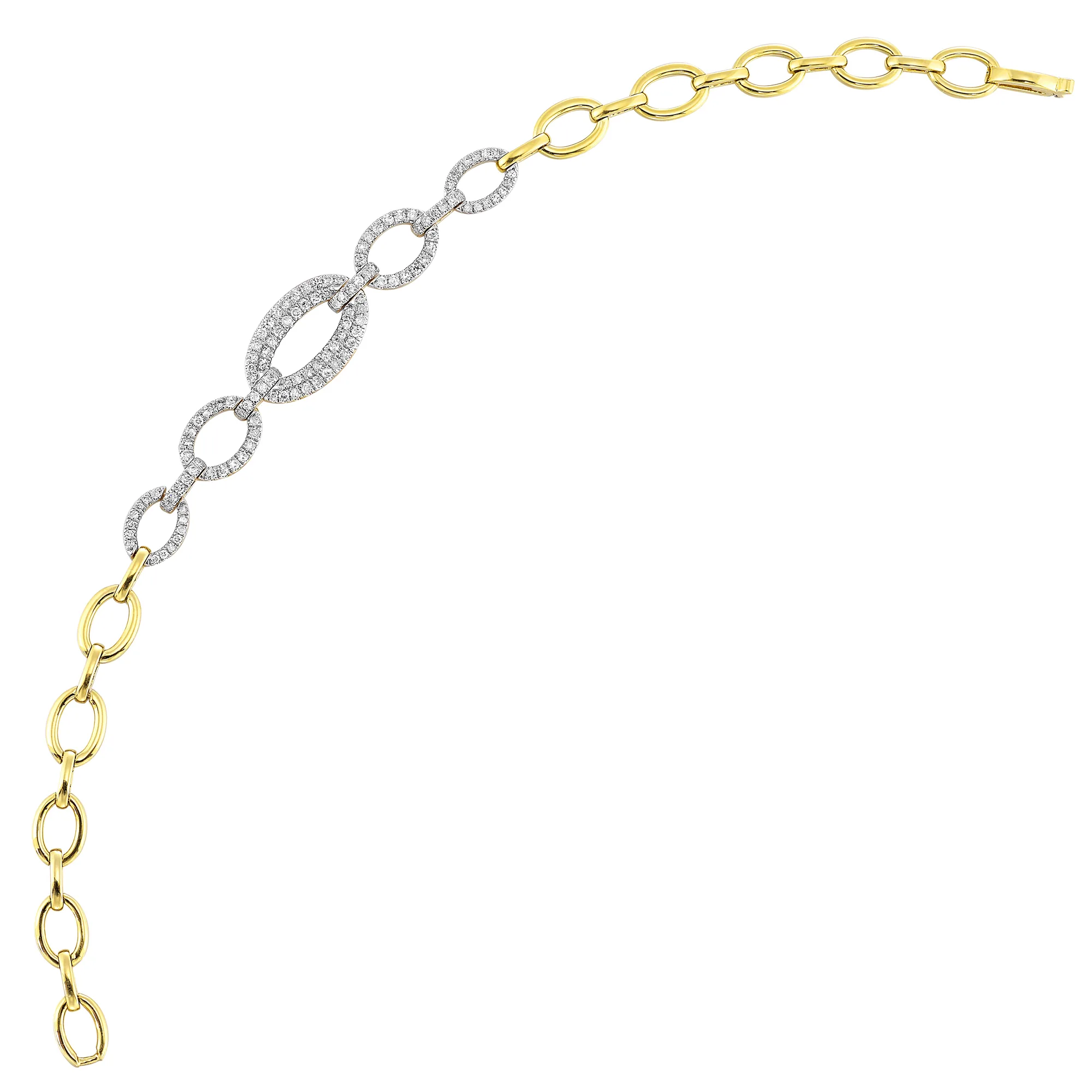 14Kt Yellow Gold Diamond 3/4Ctw Bracelet view 3
