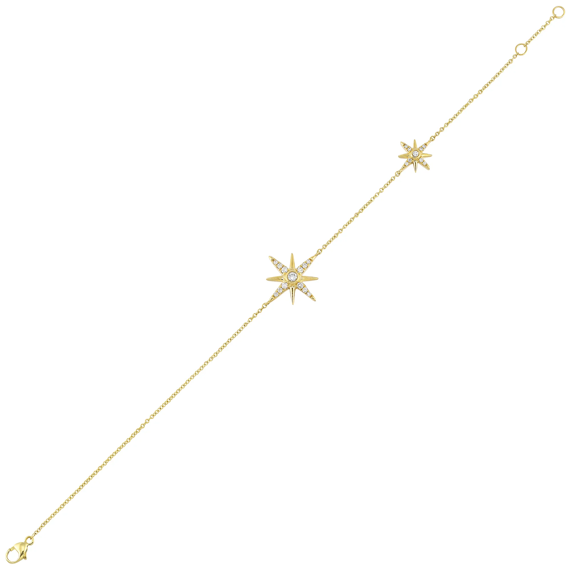 14Kt Yellow Gold Diamond 1/5Ctw Bracelet