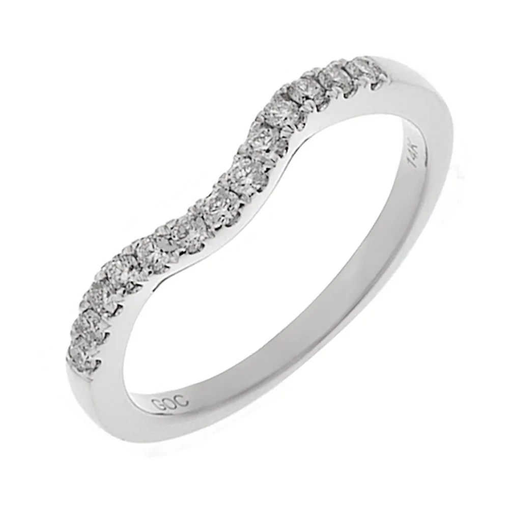 14Kt White Gold Diamond 1/4Ctw Ring
