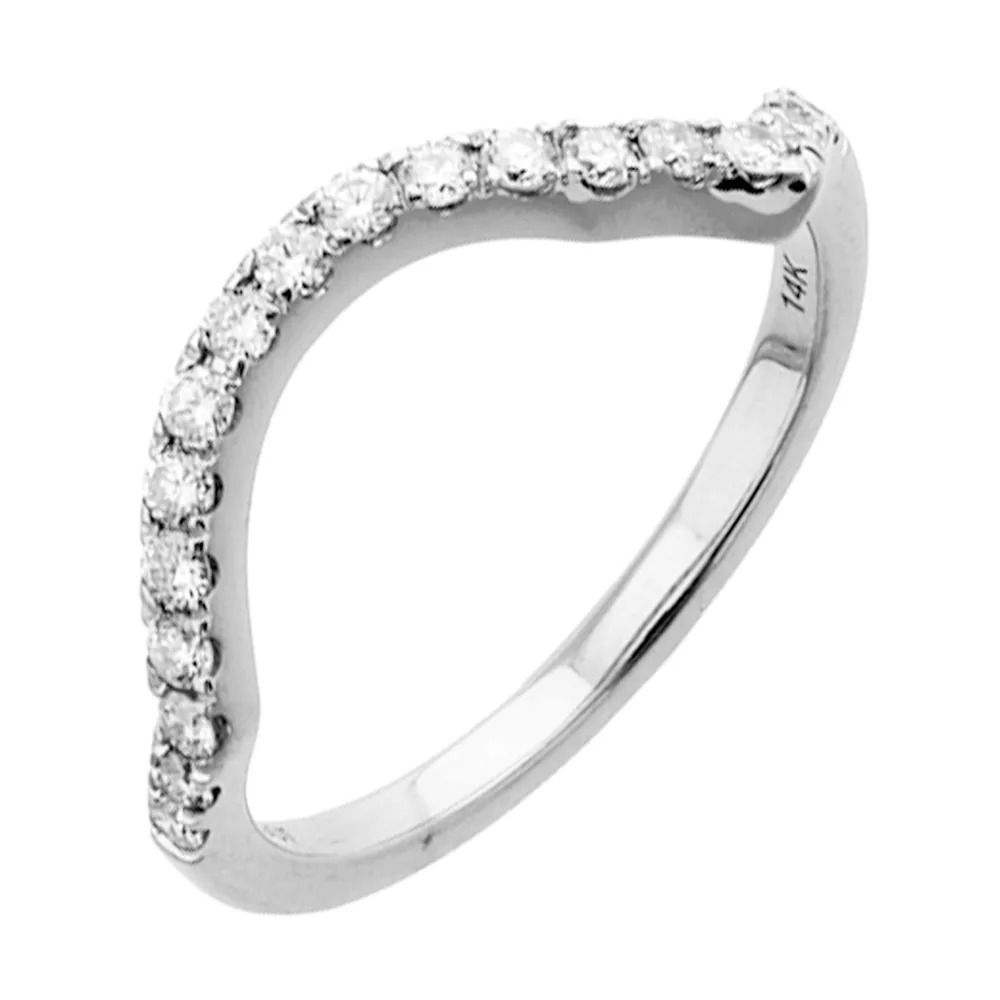 14Kt White Gold Diamond 1/5Ctw Ring