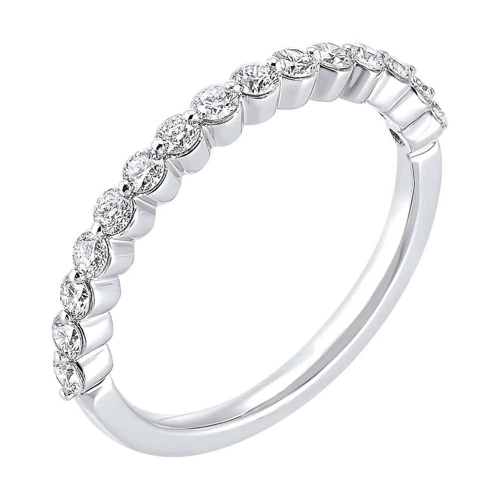Platinum White Diamond 1/2Ctw Ring view 2