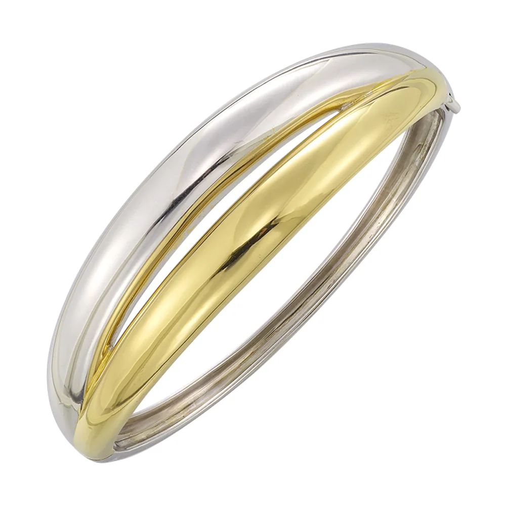 Silver White Yellow Bangle