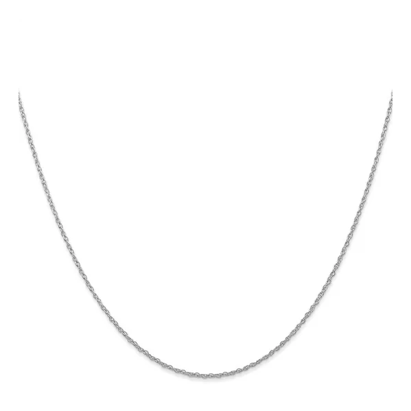 10Kt White Gold 18 Inch Cable Chain