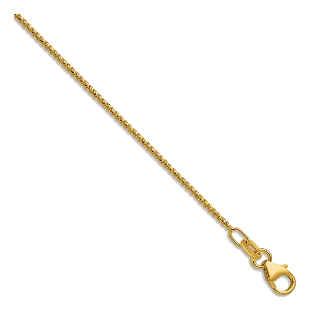 14Kt Yellow Gold 18 Inch Diamond-Cut Franco Chain
