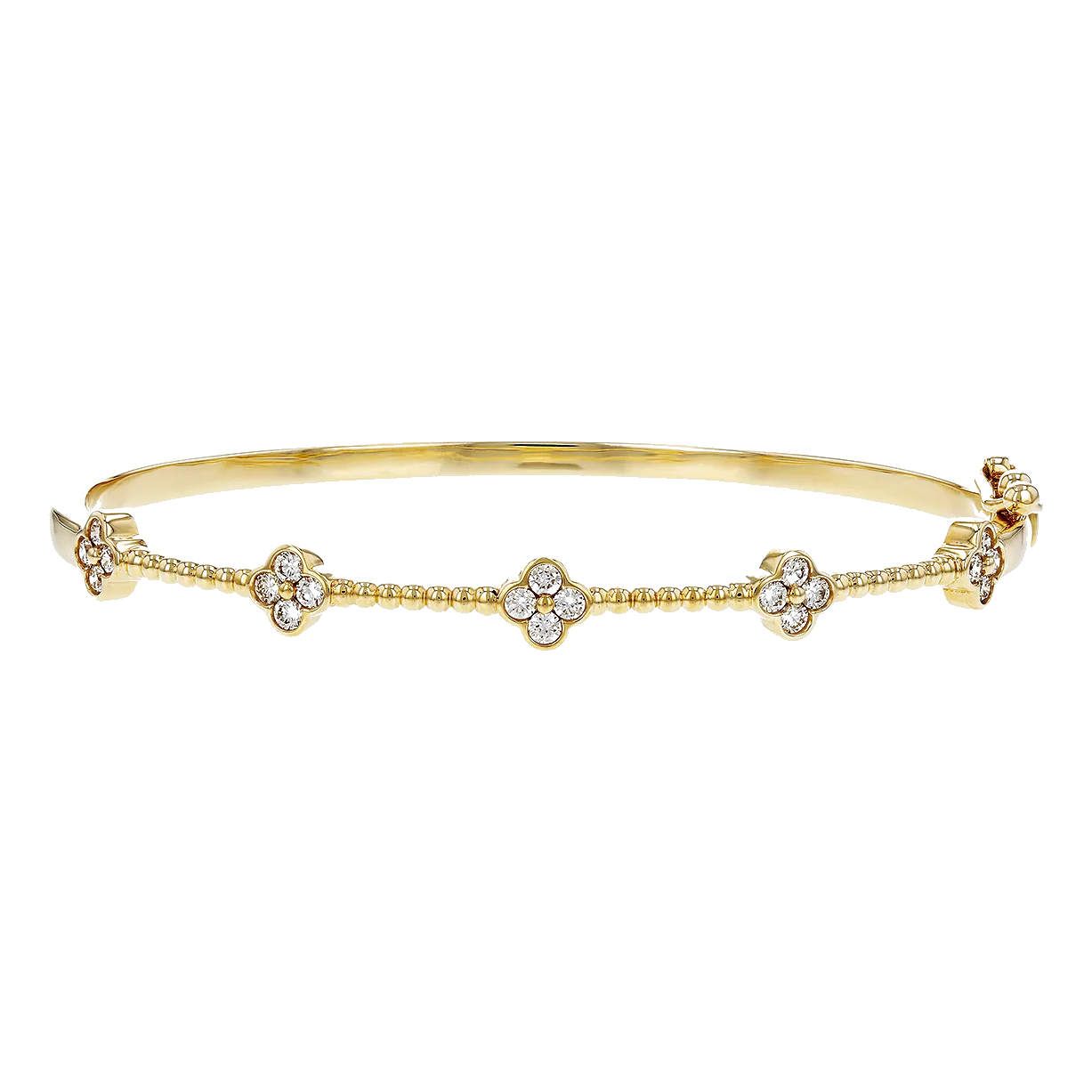 14Kt Yellow Gold Diamond 2/3Ctw Bangle Bracelet