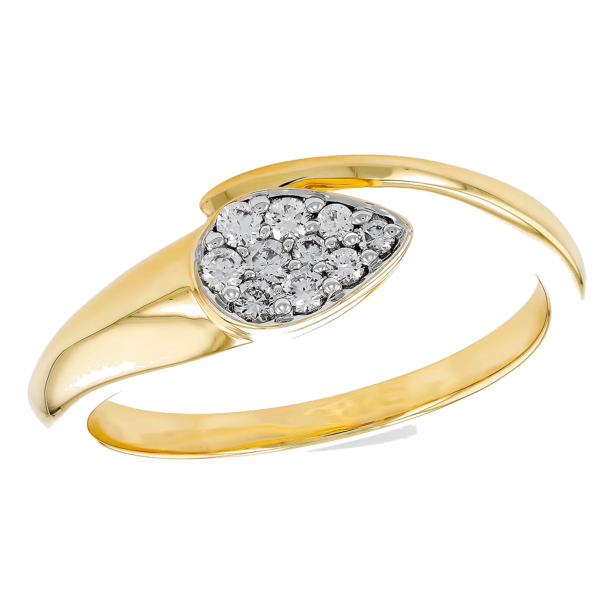 14Kt Yellow Gold Diamond 1/6Ctw Wedding Band