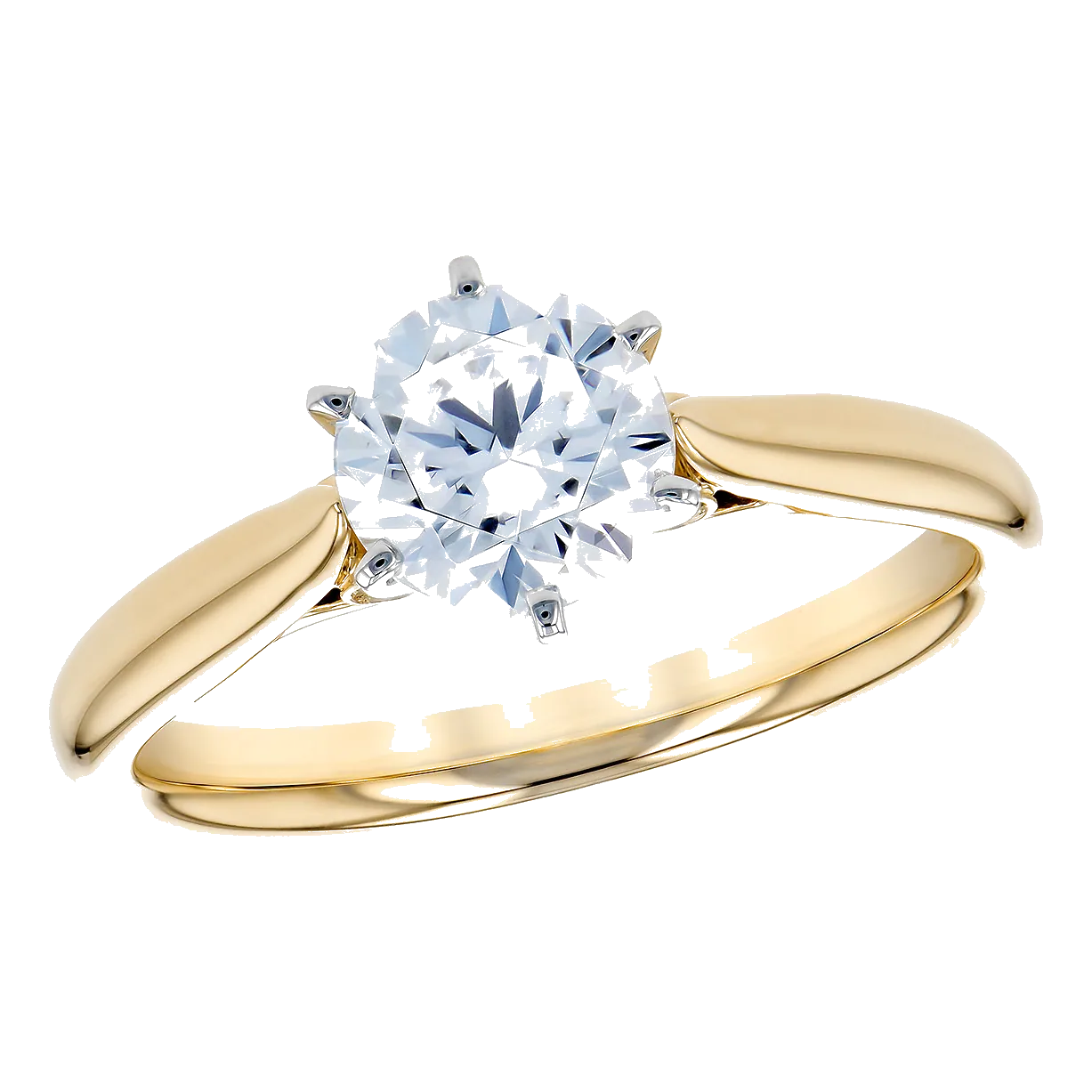 14Kt Yellow Gold Solitaire Semi-Mount Engagement Ring