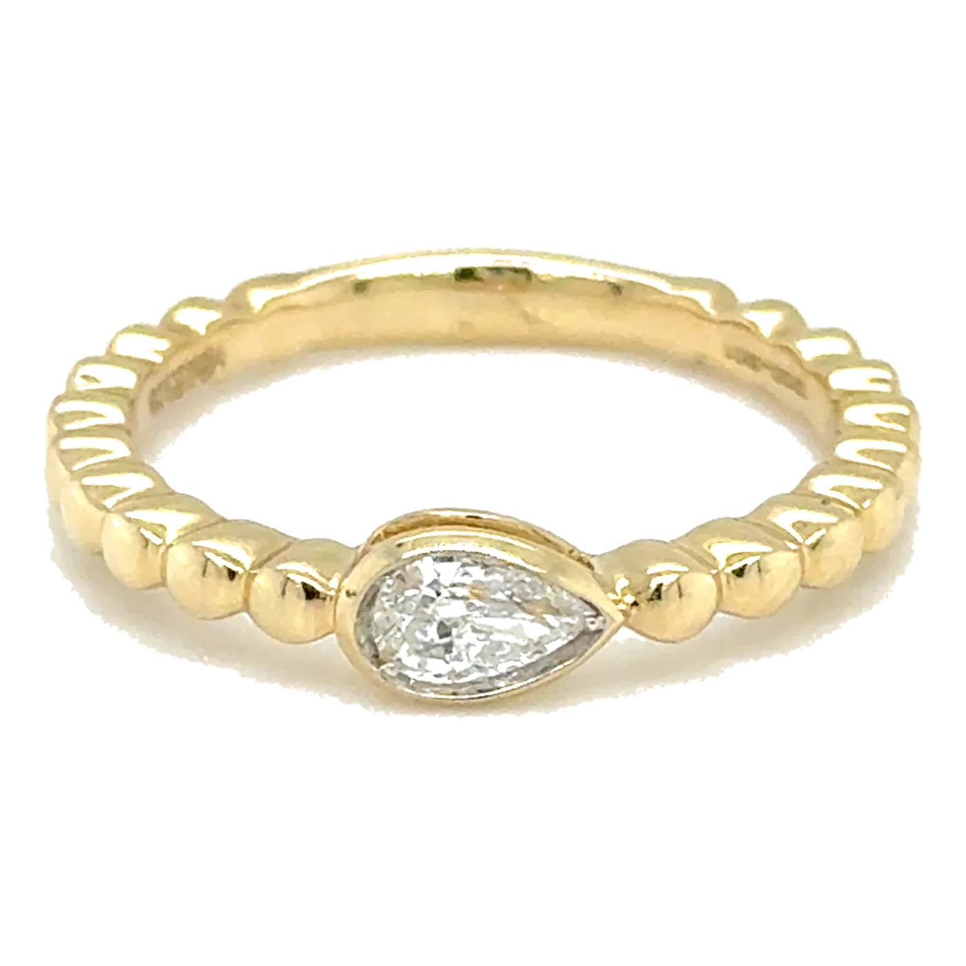 14Kt Yellow Gold Diamond 1/4Ctw Wedding Band