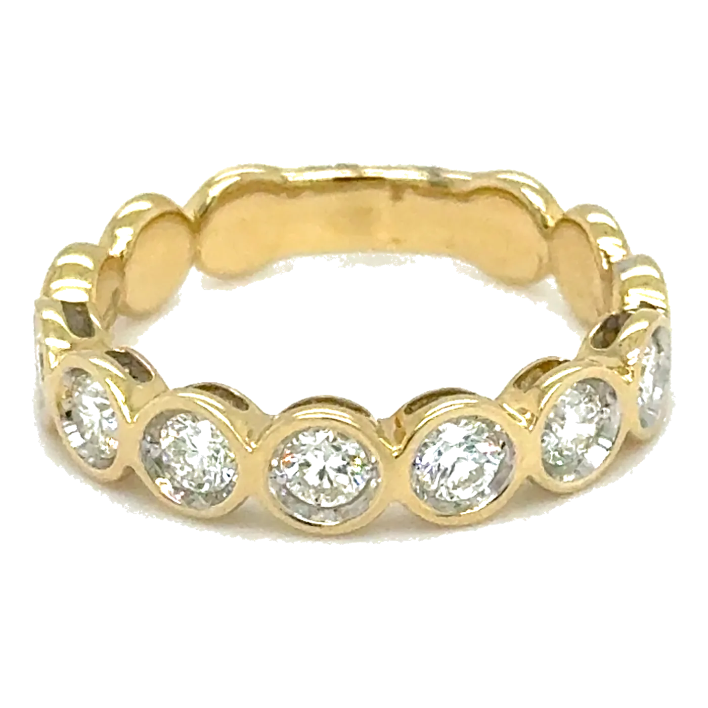 14Kt Yellow Gold Diamond 3/4Ctw Wedding Band