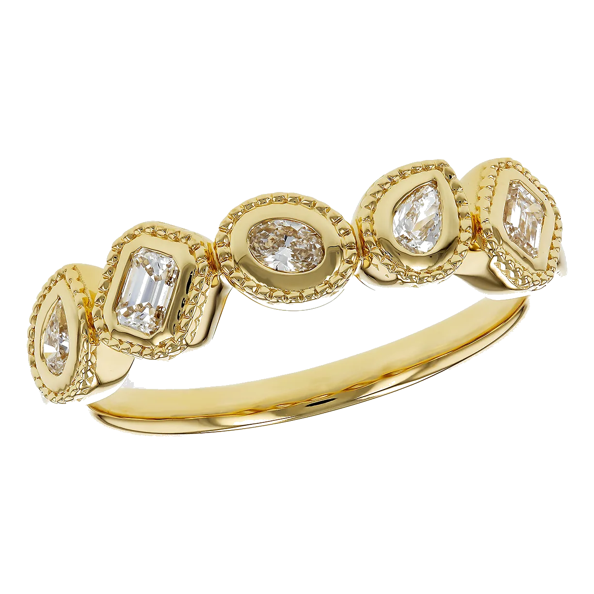 14Kt Yellow Gold Diamond 1/3Ctw Wedding Band