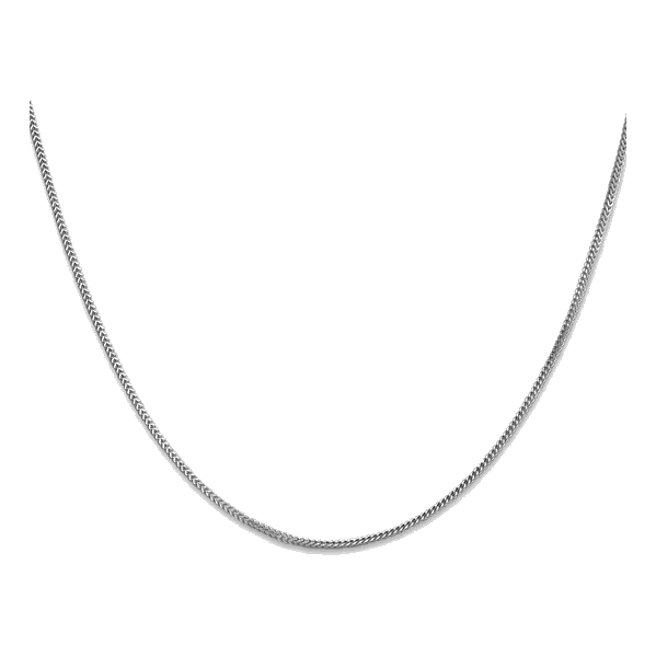 14Kt White Gold 18 Inch Franco Chain