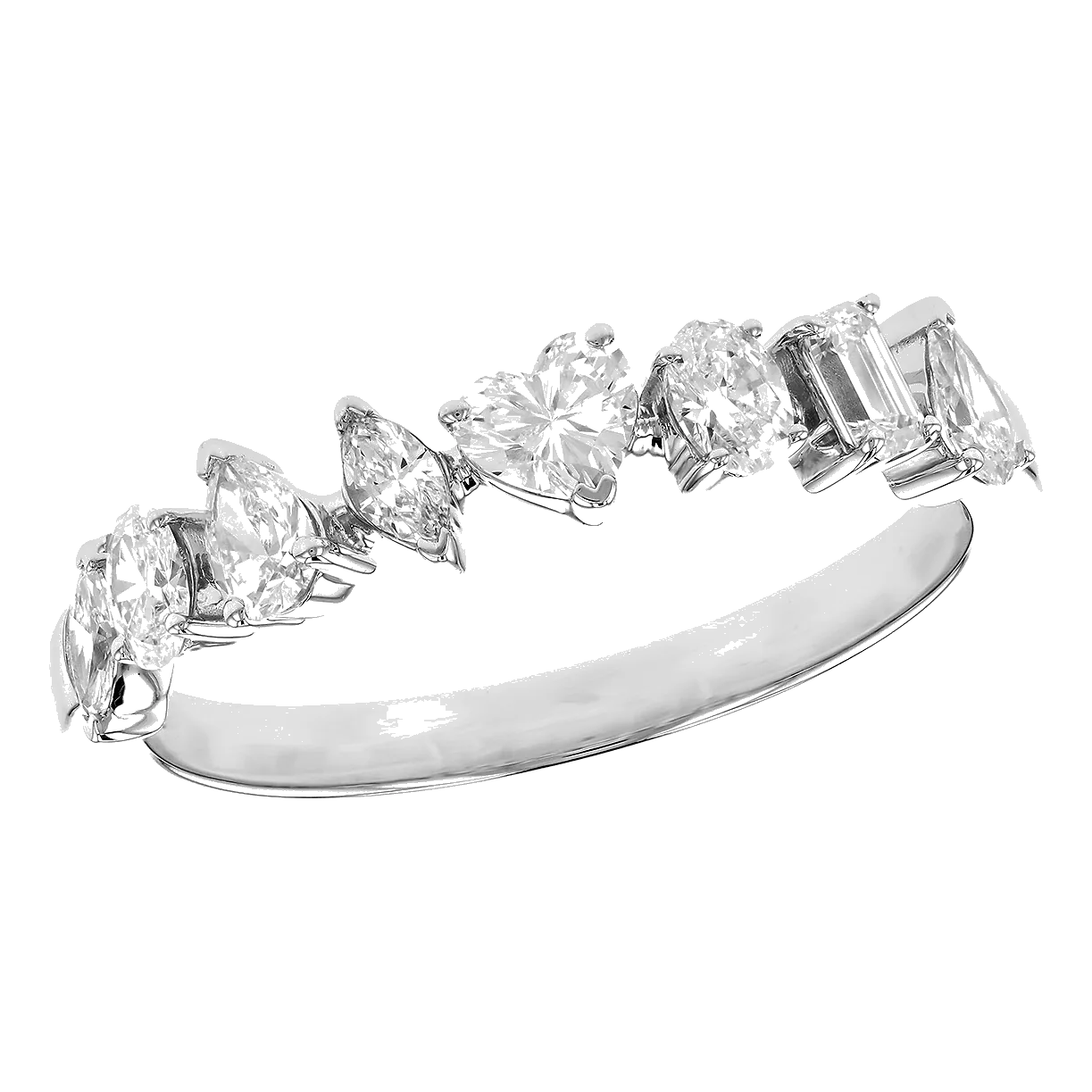 14Kt White Gold Diamond 2/3Ctw Wedding Ring