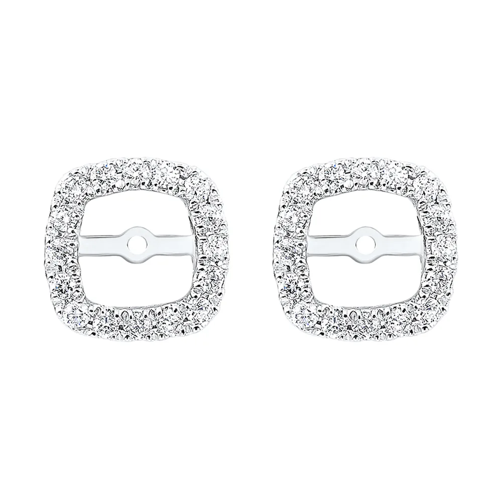 14Kt White Gold Diamond 1/5Ctw Earring