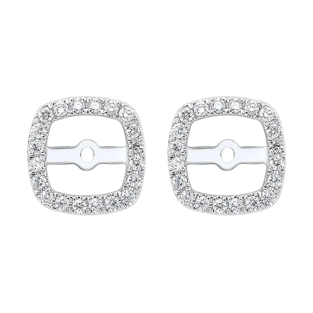 14Kt White Gold Diamond 1/4Ctw Earring