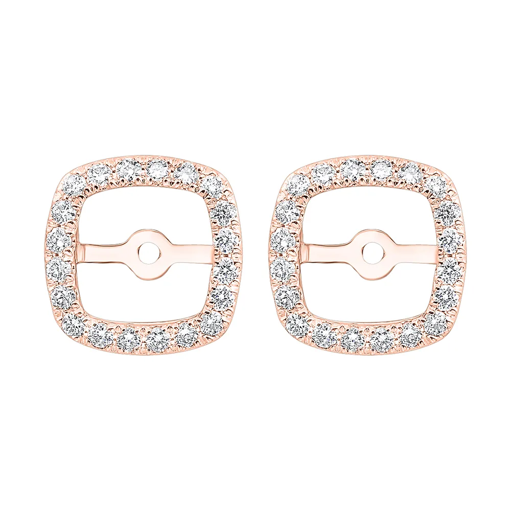 14Kt Rose Gold Diamond 1/3Ctw Earring