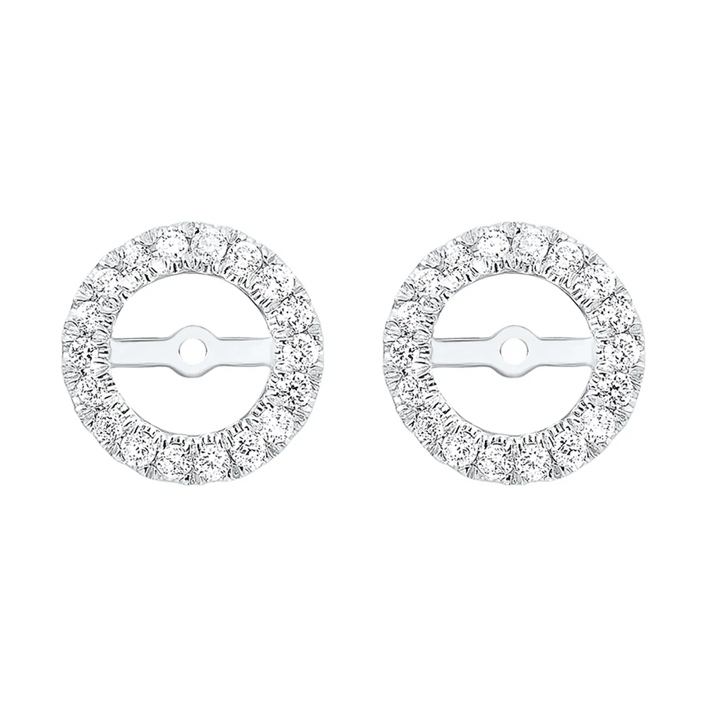 14Kt White Gold Diamond 1/5Ctw Earring