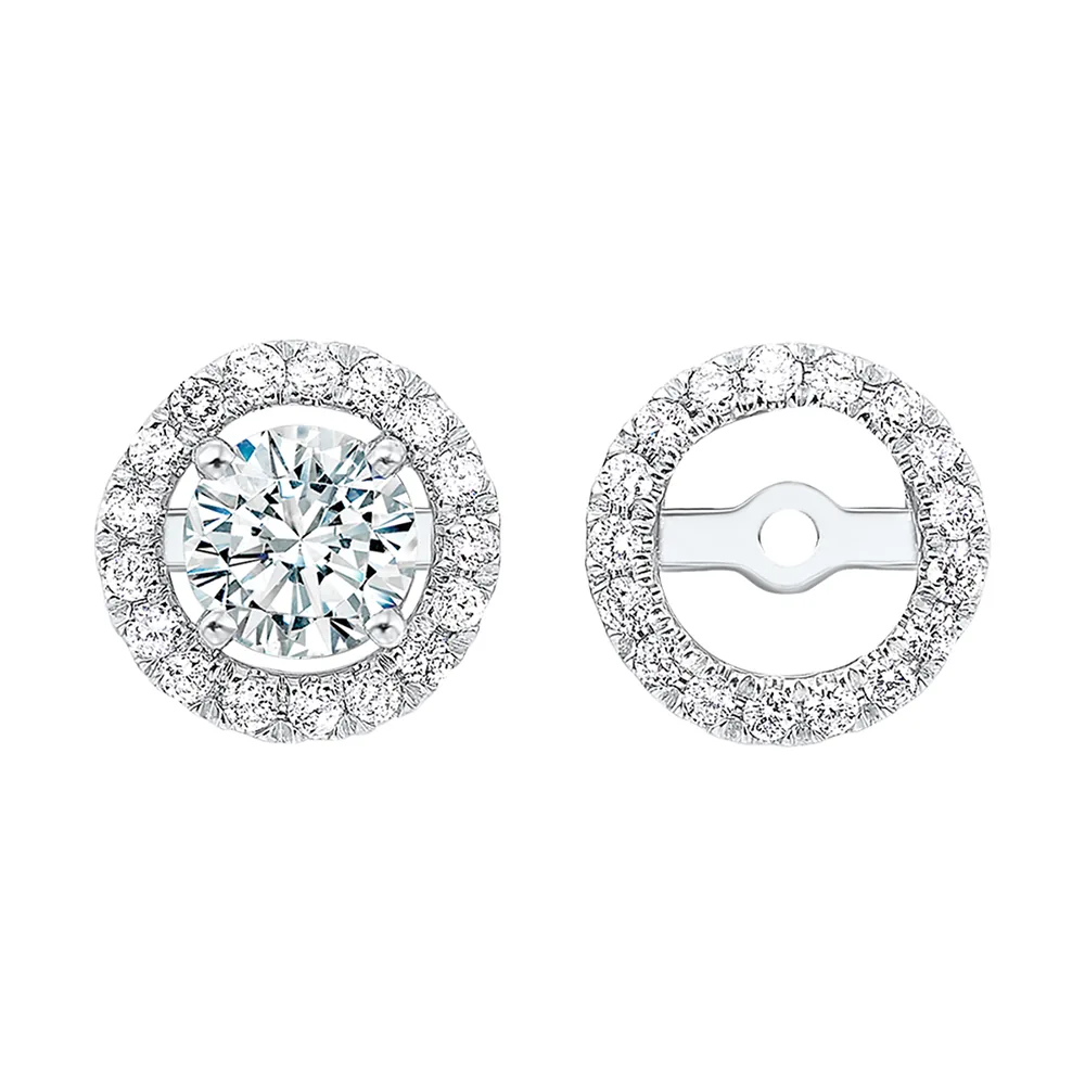 14Kt White Gold Diamond 1/5Ctw Earring view 2