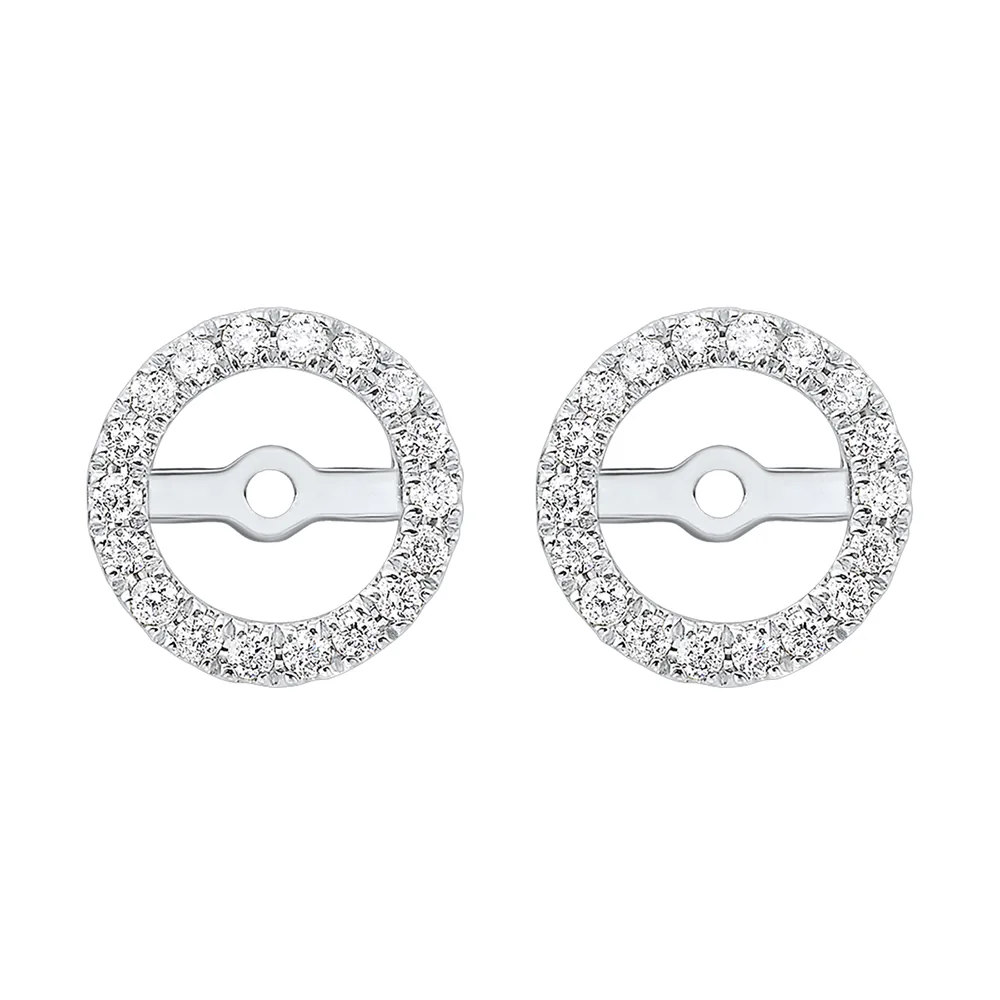 14Kt White Gold Diamond 1/4Ctw Earring