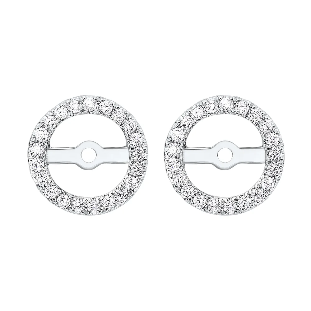 14Kt White Gold Diamond 1/4Ctw Earring