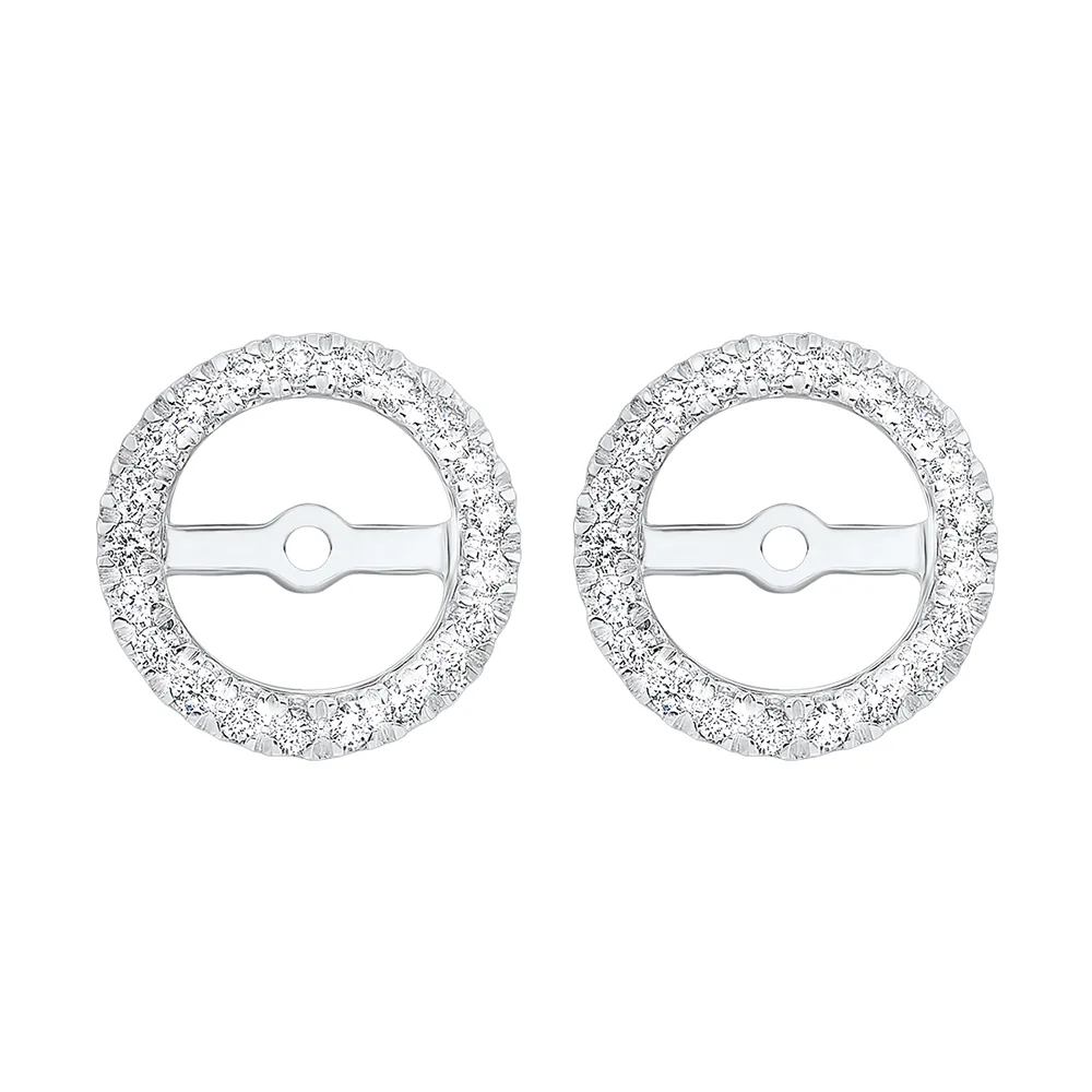 14Kt White Gold Diamond 1/3Ctw Earring