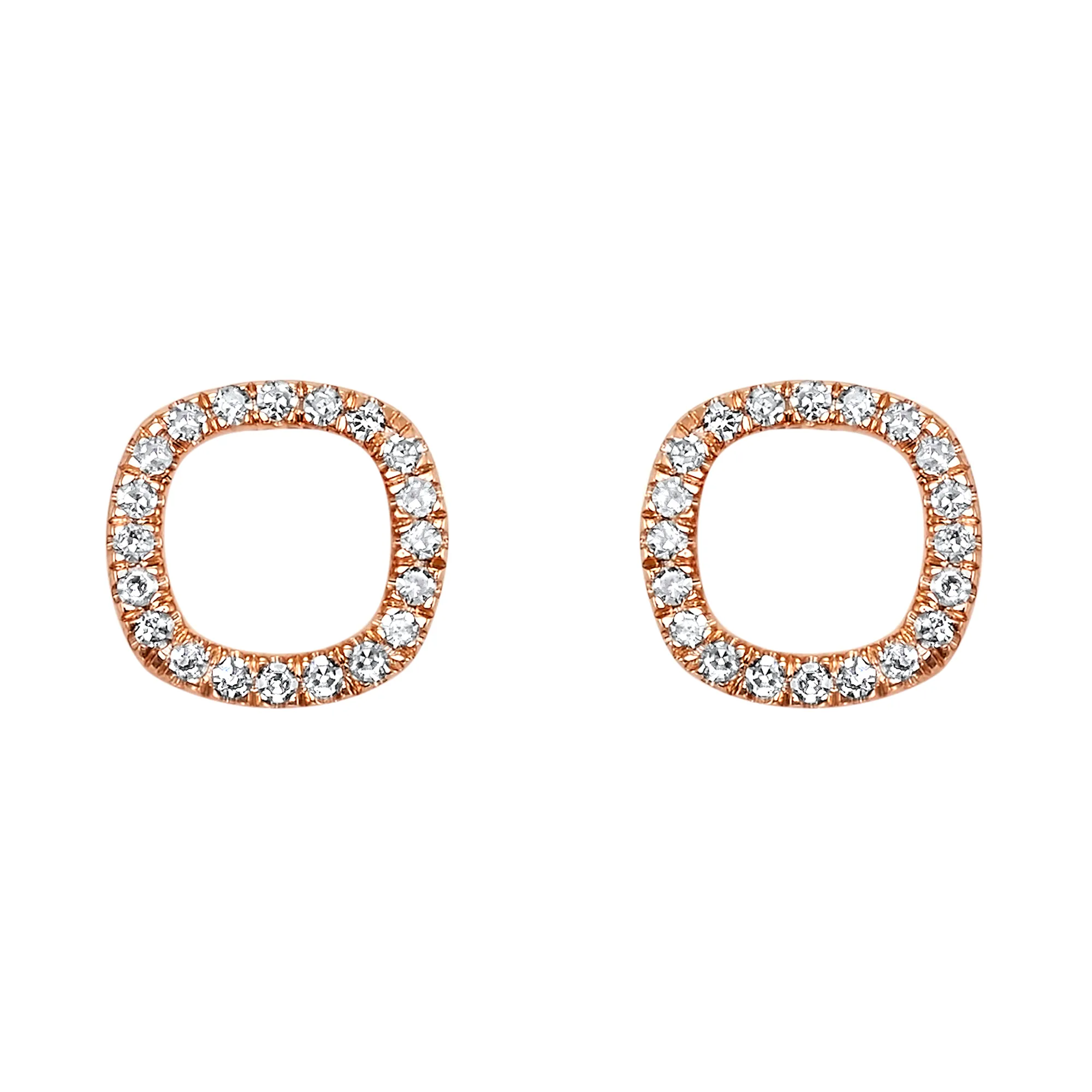 14Kt Rose Gold Diamond 1/15Ctw Earring
