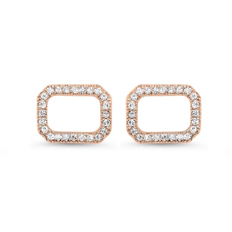14Kt Rose Gold Diamond 1/10Ctw Earring