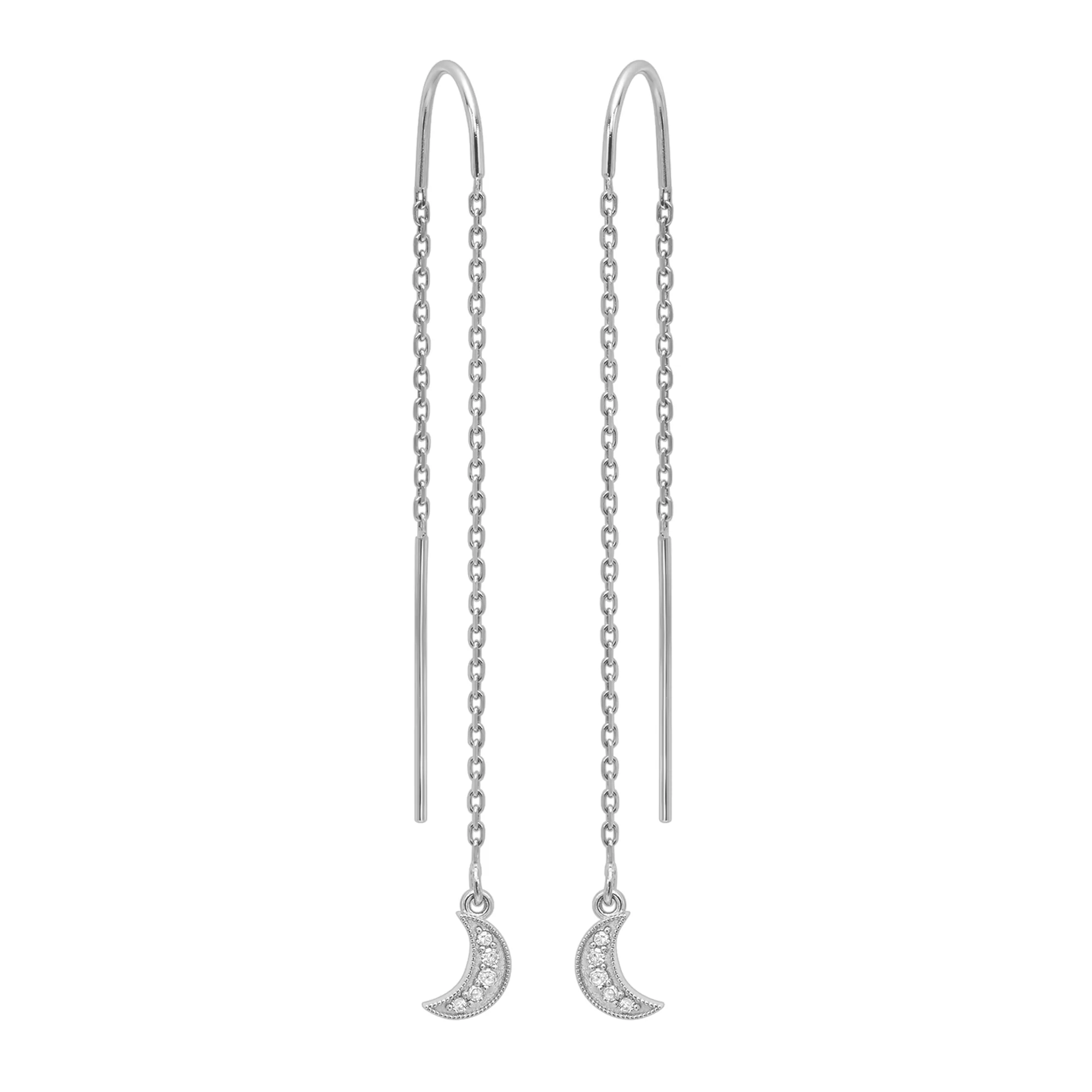 14Kt White Gold Diamond 1/20Ctw Earring