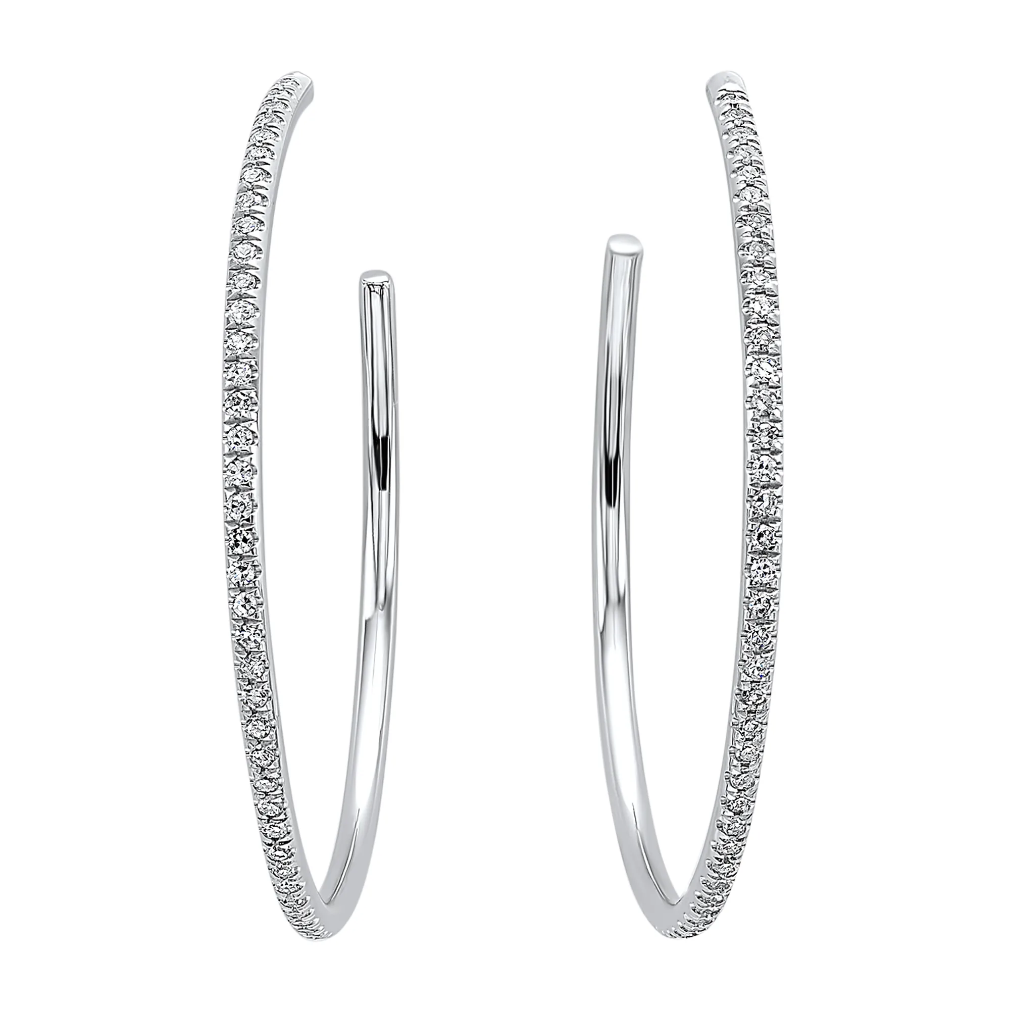 14Kt White Gold Diamond 1/15Ctw Earring view 2