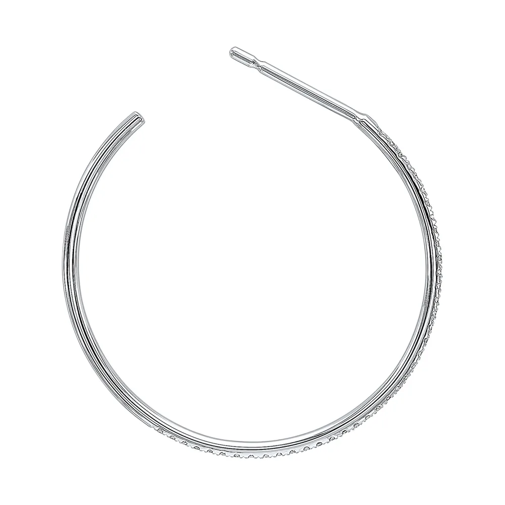14Kt White Gold Diamond 1/12Ctw Earring view 2