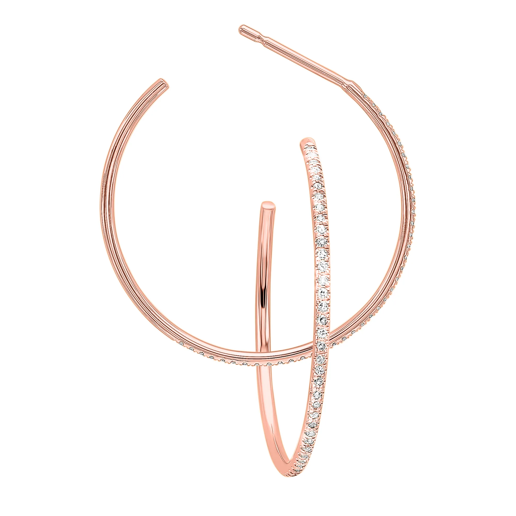 14Kt Rose Gold Diamond 1/7Ctw Earring