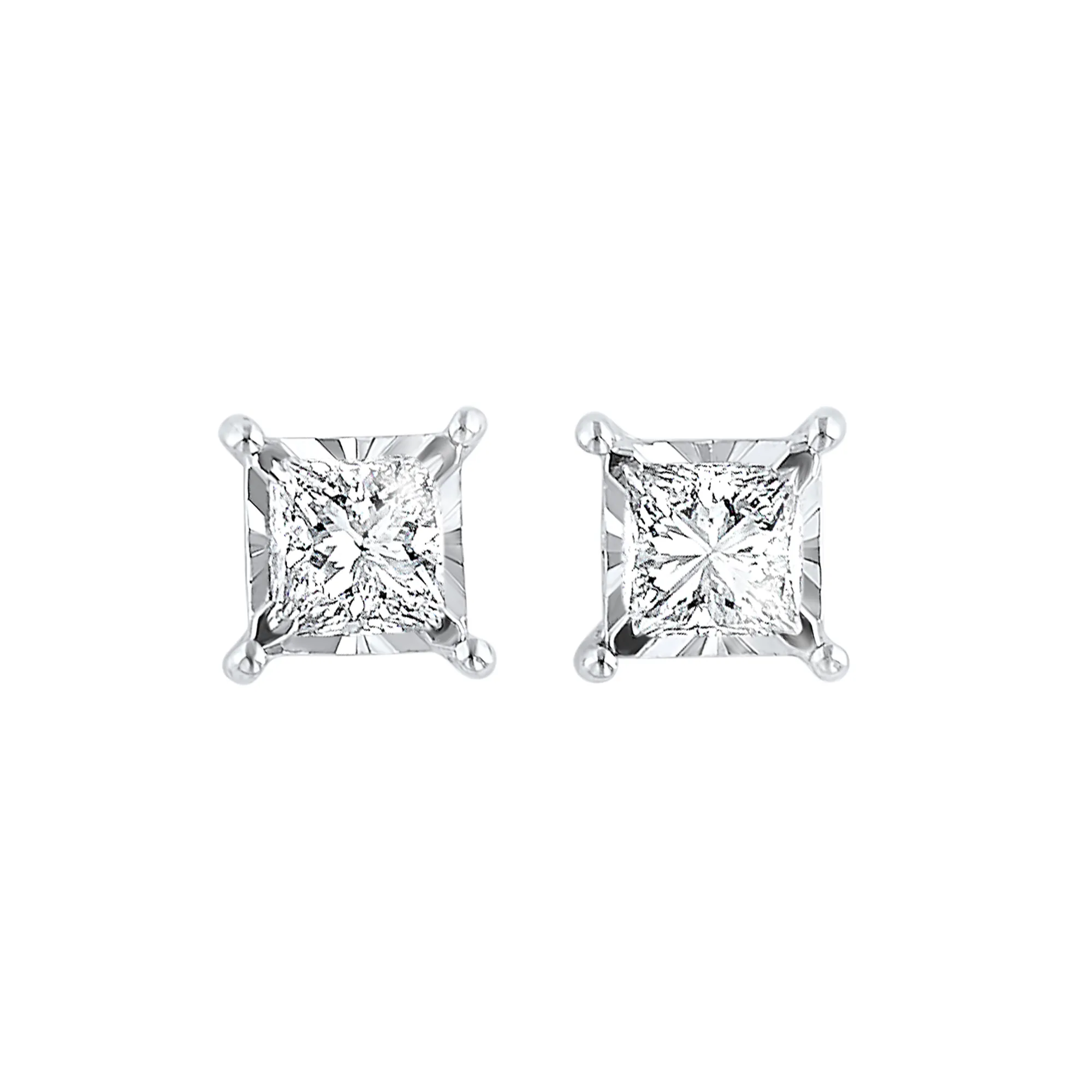 14Kt White Gold Diamond 1/2Ctw Earring