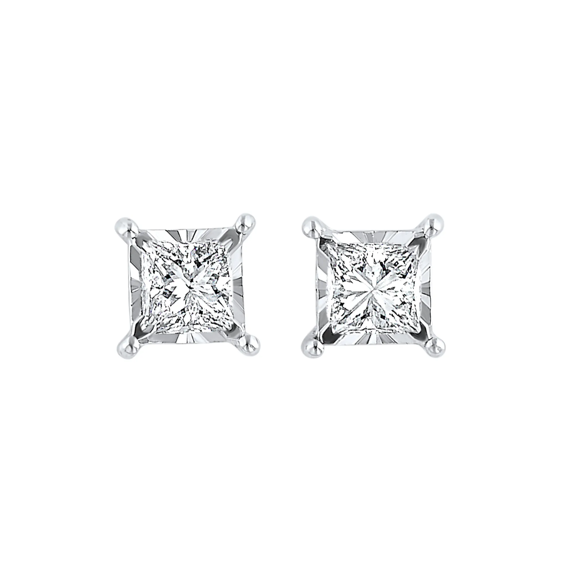 14Kt White Gold Diamond 3/4Ctw Earring