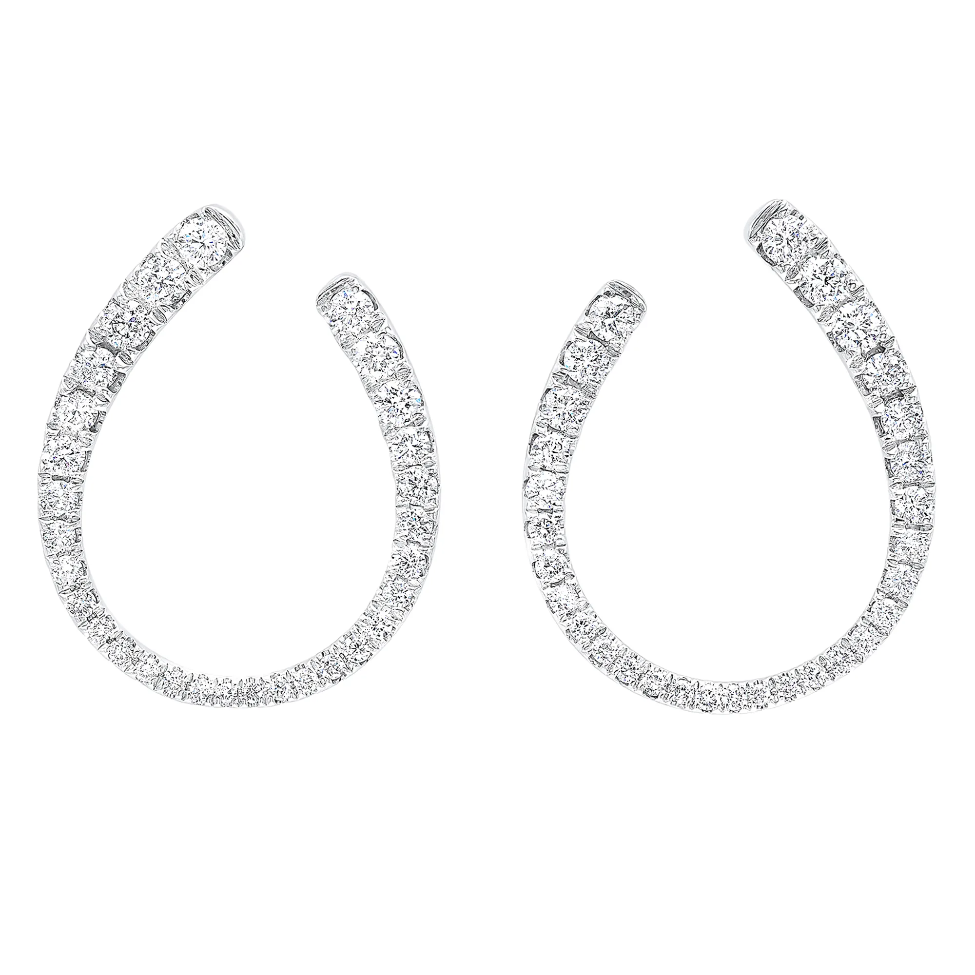 14Kt White Gold Diamond 1Ctw Earring