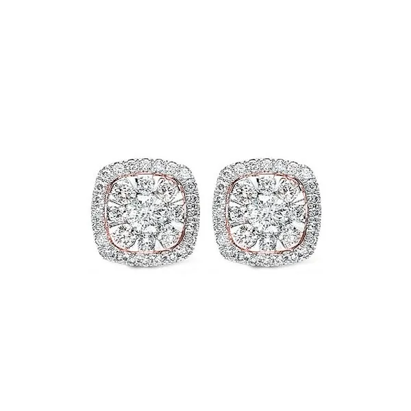 14Kt Rose Gold Diamond 1Ctw Earring