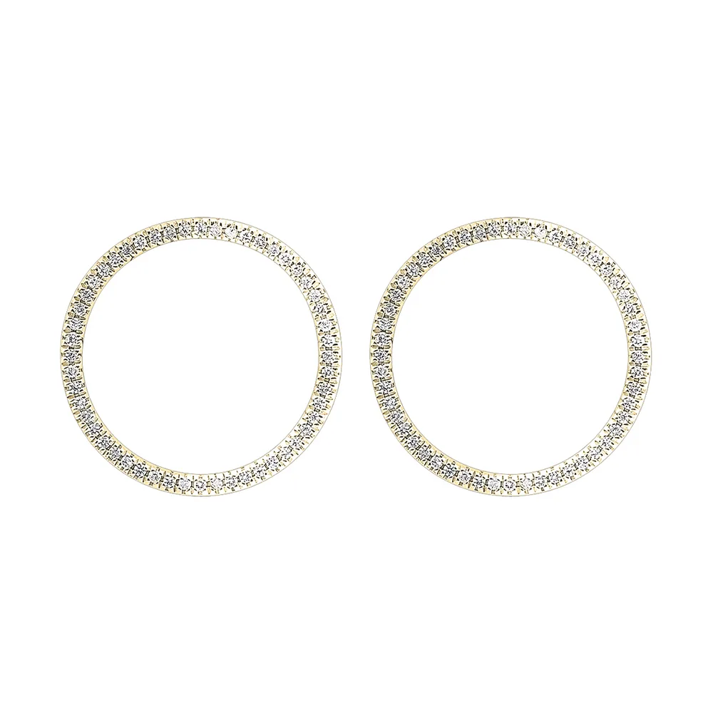 10Kt Yellow Gold Diamond 1/10Ctw Earring view 2