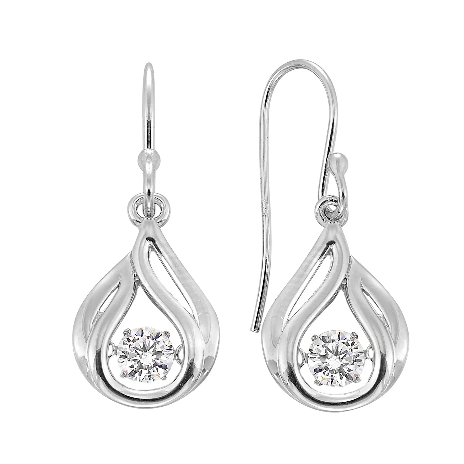 Silver White Earring