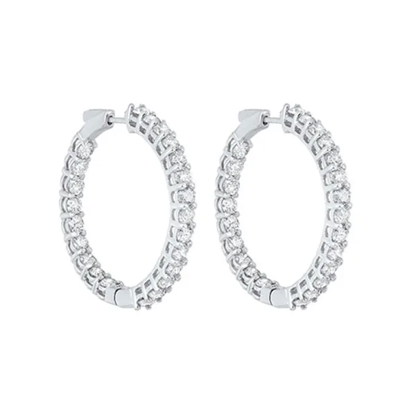14Kt White Gold Diamond 7Ctw Earring